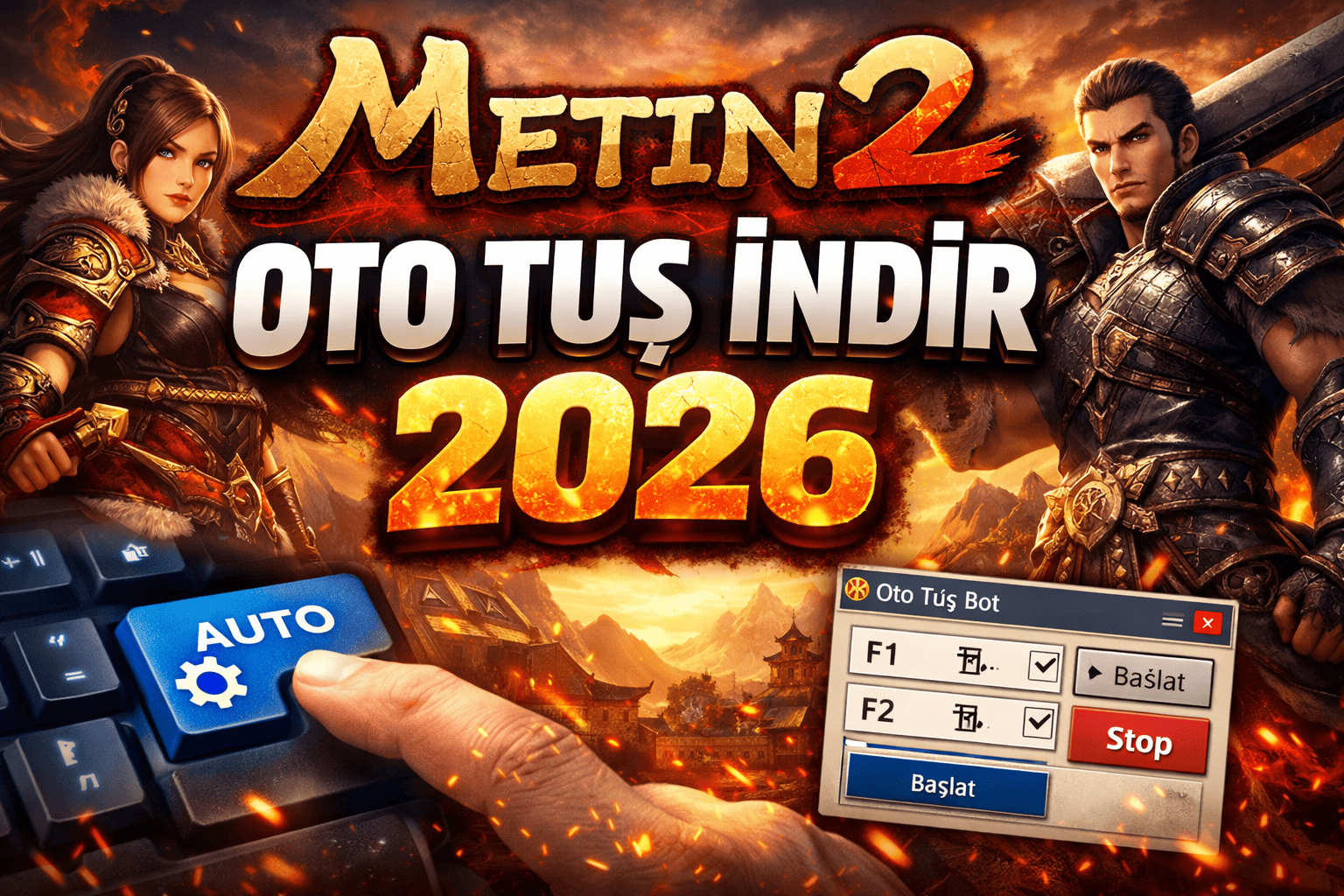 Metin2 Oto Tuş İndir 2026: Güvenli !