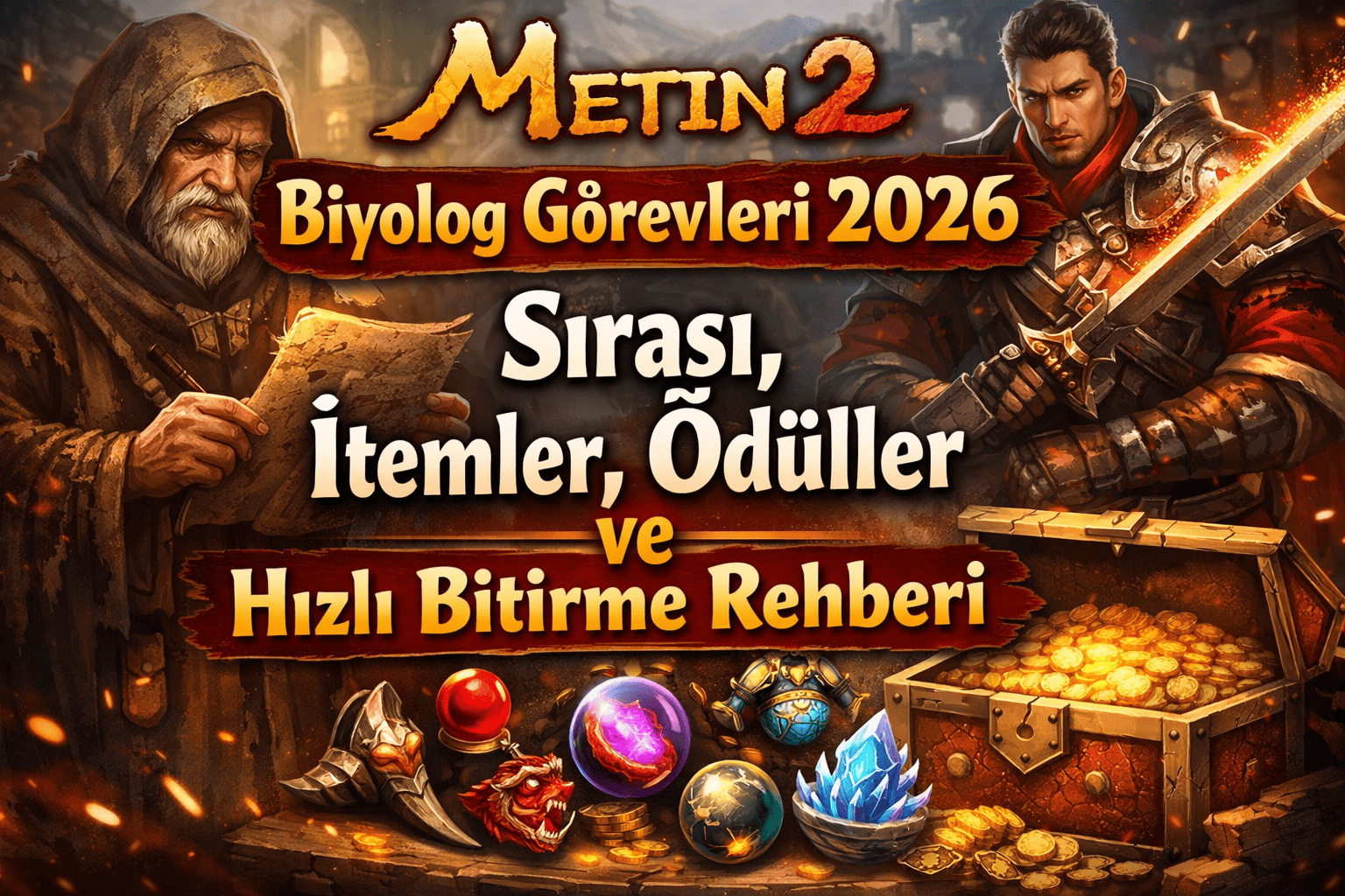 Metin2 Biyolog Görevleri 2026: Sırası, İtemler, Ödüller ve Hızlı Bitirme Rehberi